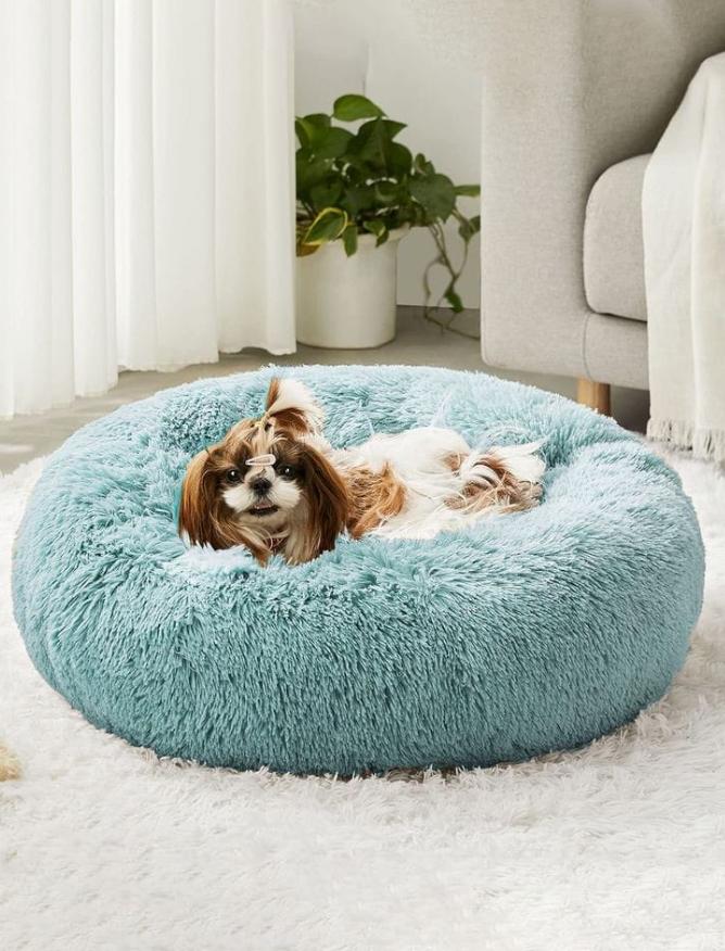 Cama para Mascotas en Dona Antiestrés – Comodidad y Relajación Garantizadas