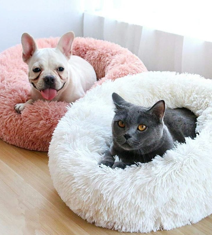 Cama para Mascotas en Dona Antiestrés – Comodidad y Relajación Garantizadas