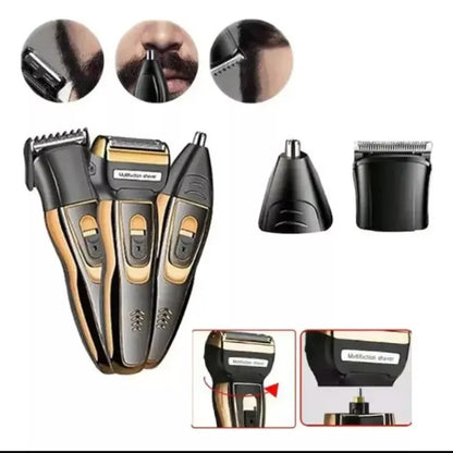 Máquina de Afeitar Geemy 3 en 1 – Precisión y Estilo en un Solo Dispositivo