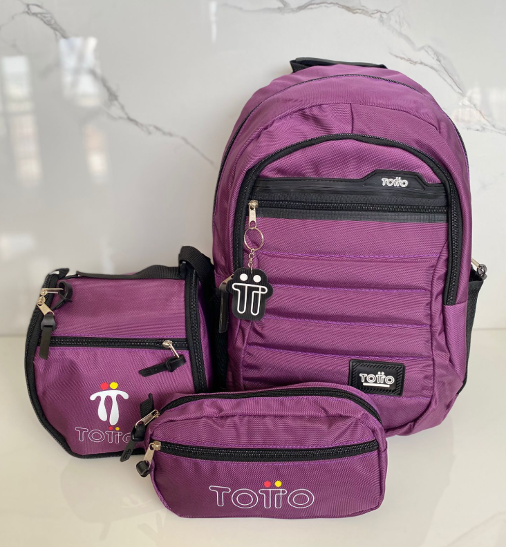 Combo 3 en 1 TOTTO – Mochila + Lonchera + Cartuchera