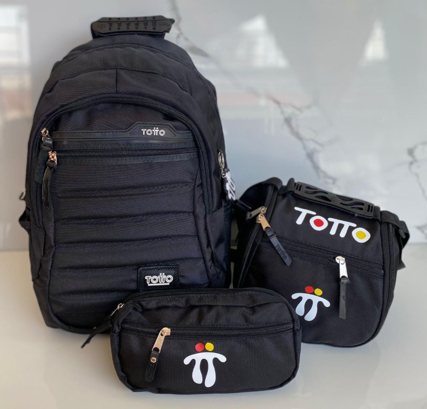 Combo 3 en 1 TOTTO – Mochila + Lonchera + Cartuchera